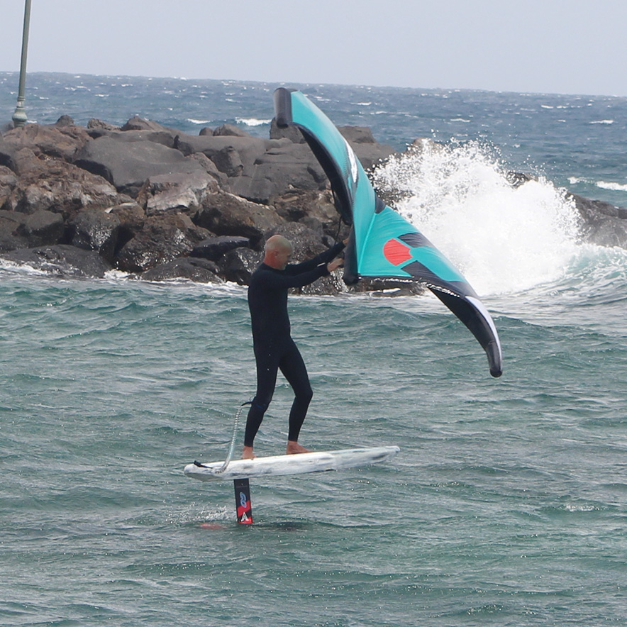 wing foiling lesson in lanzarote